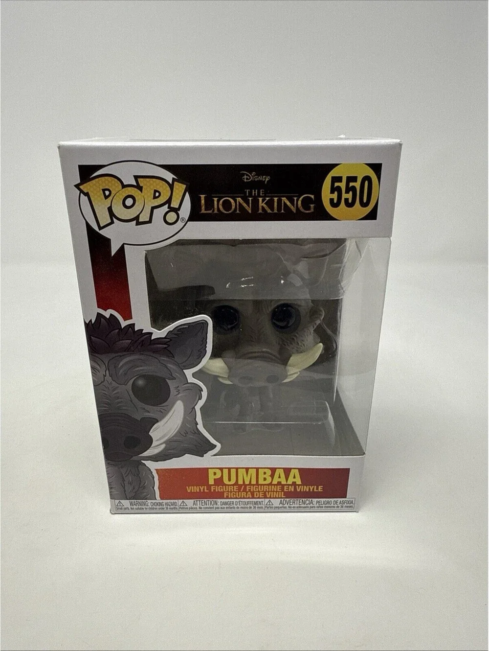 Funko Pop Disney The Lion King Live : PUMBAA #550 Vinyl Figure